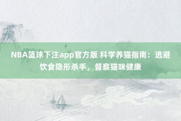 NBA篮球下注app官方版 科学养猫指南：逃避饮食隐形杀手，督察猫咪健康