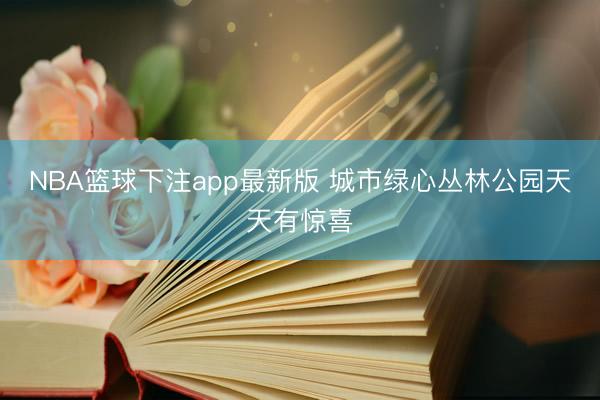 NBA篮球下注app最新版 城市绿心丛林公园天天有惊喜